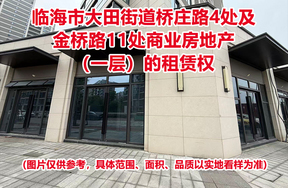 临海市大田街道桥庄路4处及金桥路11处商业房地产（一层）的租赁权